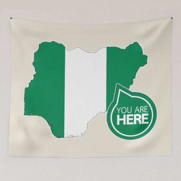 Item preview, Nigeria - You Are Here designed and sold by alessionastro.