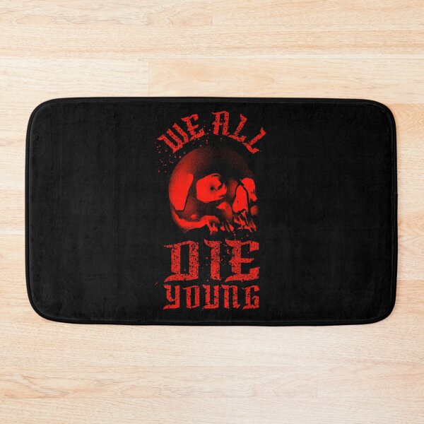 Item preview, We All Die Young Demonic Skull Gothic Style Motorcycle Graphic designed and sold by GO SHIRT-TEE.