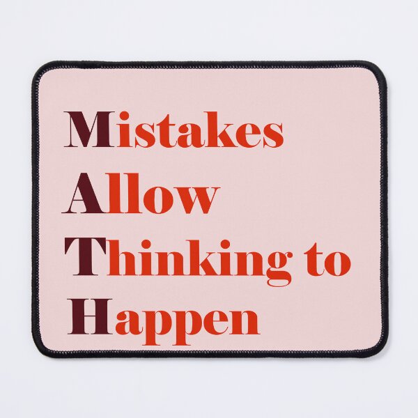 Item preview, MATH Funny quote: Mistakes Allow Thinking To Happen designed and sold by ErmessThiings.