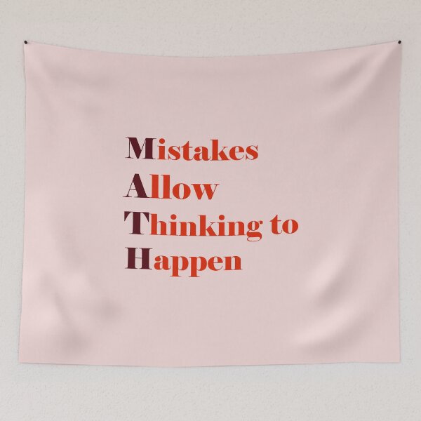 Item preview, MATH Funny quote: Mistakes Allow Thinking To Happen designed and sold by ErmessThiings.