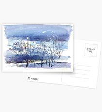 Winter night Postcards
