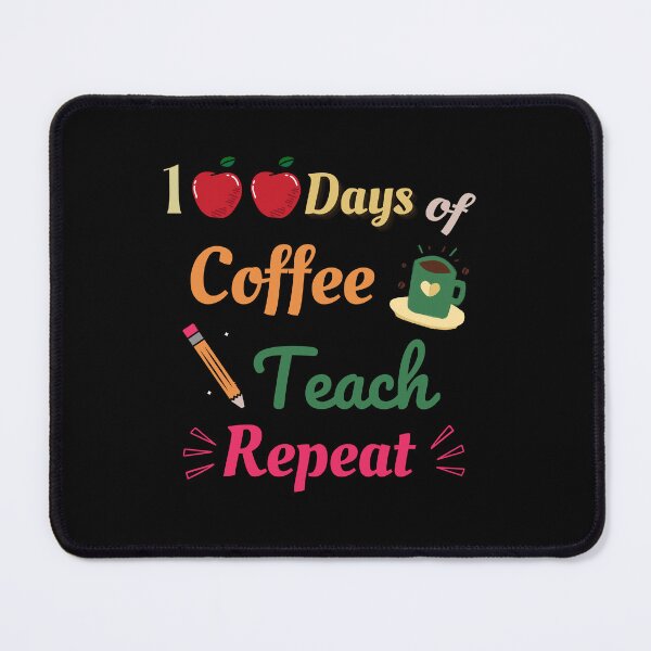 Item preview, 100 Days Of Coffee Teach Repeat - Funny 100 Days Of School Vintage School Teacher Gift For Coffee And Teacher Lovers designed and sold by Diferenty Shop  ⭐⭐⭐⭐⭐.