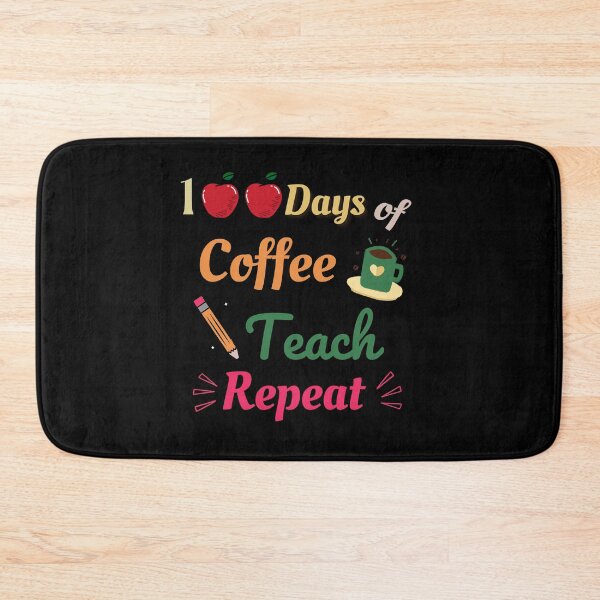 Item preview, 100 Days Of Coffee Teach Repeat - Funny 100 Days Of School Vintage School Teacher Gift For Coffee And Teacher Lovers designed and sold by Diferenty Shop  ⭐⭐⭐⭐⭐.