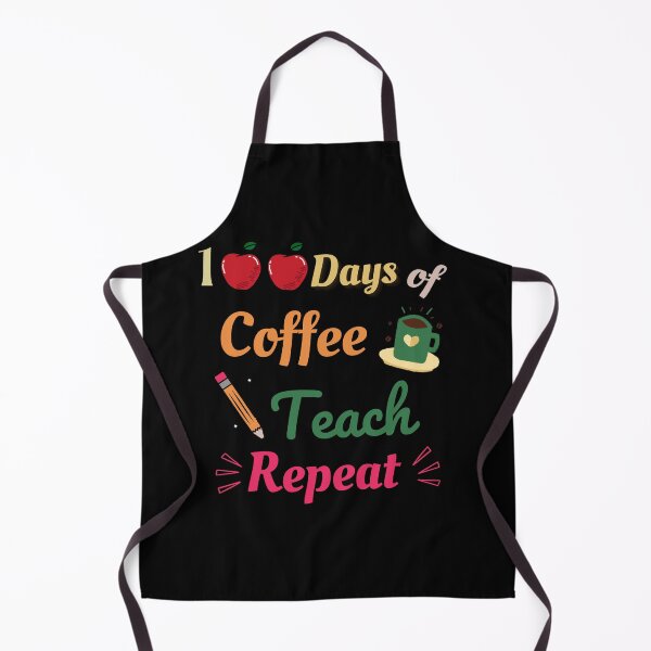 Item preview, 100 Days Of Coffee Teach Repeat - Funny 100 Days Of School Vintage School Teacher Gift For Coffee And Teacher Lovers designed and sold by Diferenty Shop ⭐⭐⭐⭐⭐.