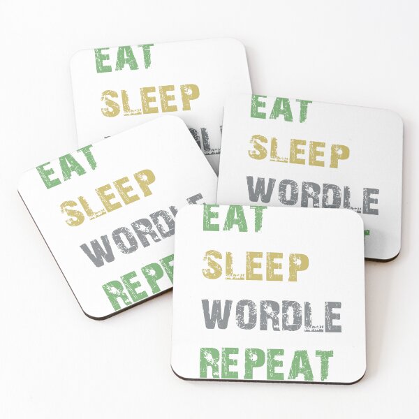 Item preview, EAT SLEEP WORDLE REPEAT designed and sold by sabuj7.