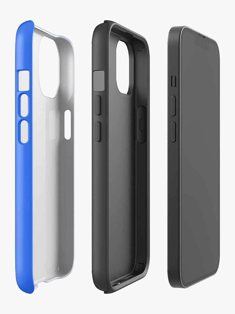 Thumbnail 2 of 4, iPhone Case, Decred Bull - DCR Blue © v2 (Design timestamped by https://timestamp.decred.org/) designed and sold by OfficialCryptos.