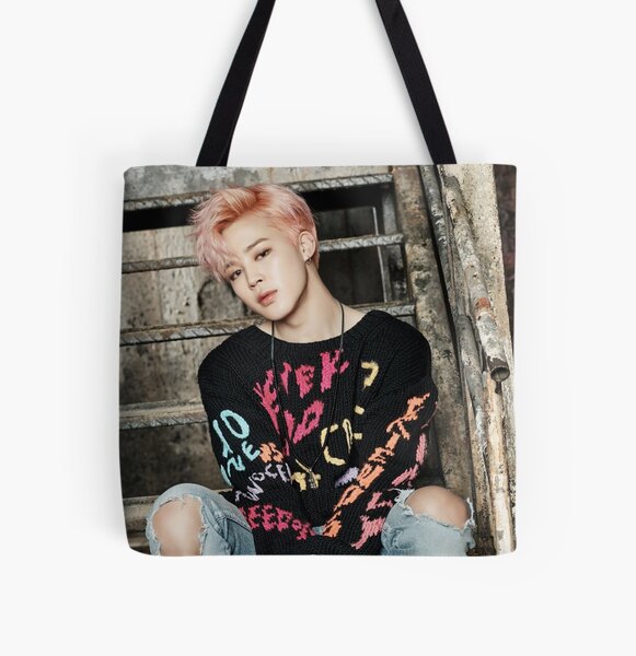 BTS Taehyung Black/White Tote Bag with Zipper – The Urban Walks