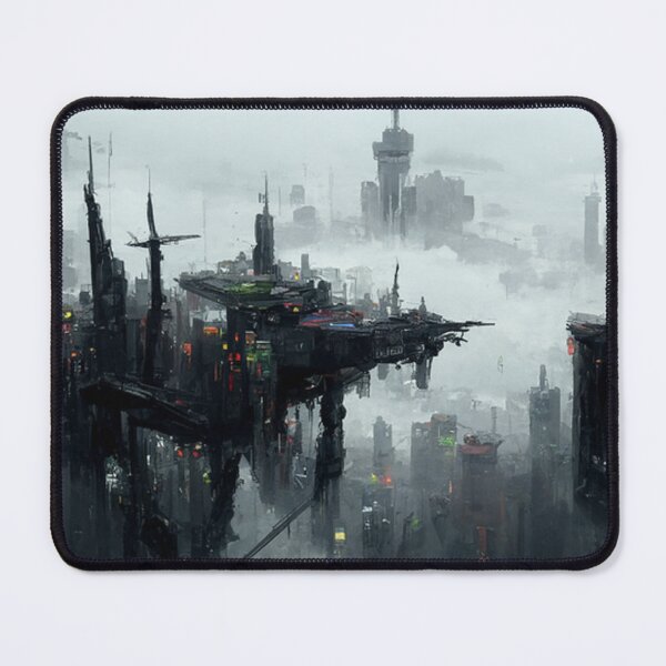Item preview, AI Generated Art Cyberpunk City Morning designed and sold by patricklevar.