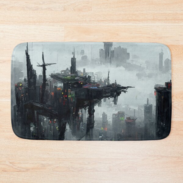 Item preview, AI Generated Art Cyberpunk City Morning designed and sold by patricklevar.