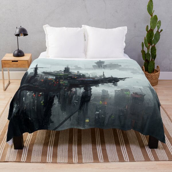 Item preview, AI Generated Art Cyberpunk City Morning designed and sold by patricklevar.