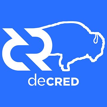 Artwork thumbnail, Decred Bison - DCR Blue © v1 (Design timestamped by https://timestamp.decred.org/) by OfficialCryptos