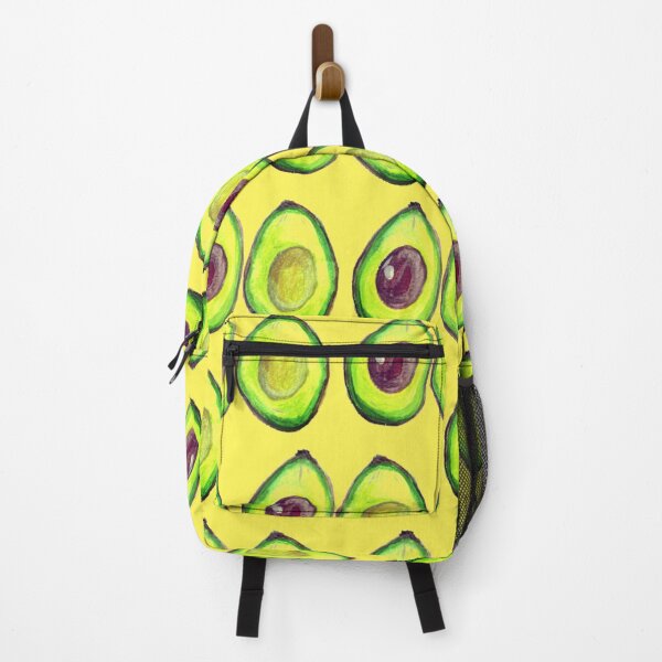 Item preview, Avocado slices pattern on yellow designed and sold by Monika Howarth.