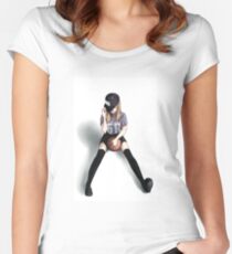 Basketball Women's Fitted Scoop T-Shirt