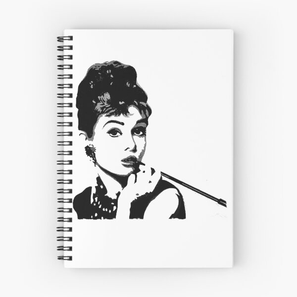Item preview, Audery Hepburn Black & white designed and sold by Deanosdoodles.