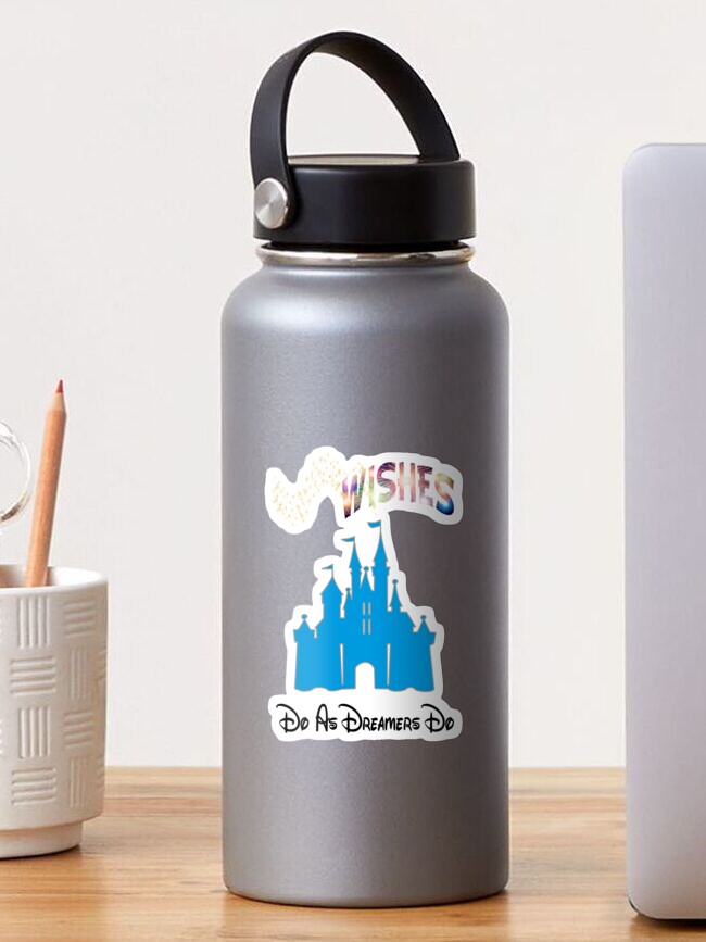 Thumbnail 1 of 3, Sticker, WDW Wishes " Do As Dreamers Do" designed and sold by tikitalkpodcast.