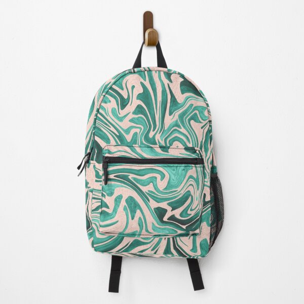 Item preview, Retro Liquid Swirl Teal and Cream designed and sold by slimbirdy.