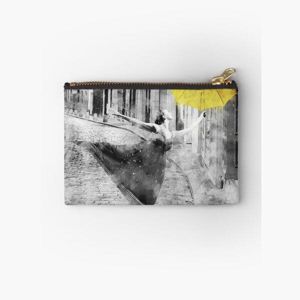 Item preview, Watercolor Design of a Ballerina with a Yellow Umbrella somewhere in Paris designed and sold by M-Infinite.