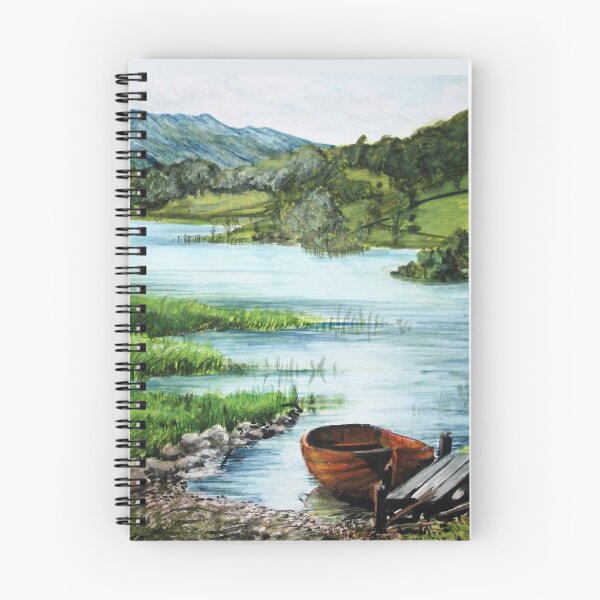 Item preview, The old boat at Ullswater watercolour designed and sold by ArtbyCoralie.
