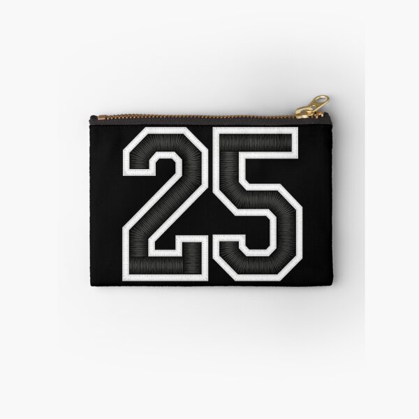 Item preview, 25 Black Jersey Sports Number twenty-five Football 25 designed and sold by elhefe.