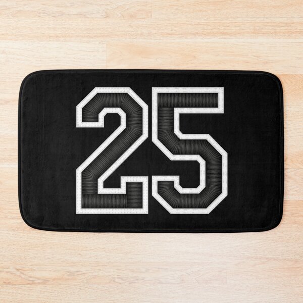 Item preview, 25 Black Jersey Sports Number twenty-five Football 25 designed and sold by elhefe.