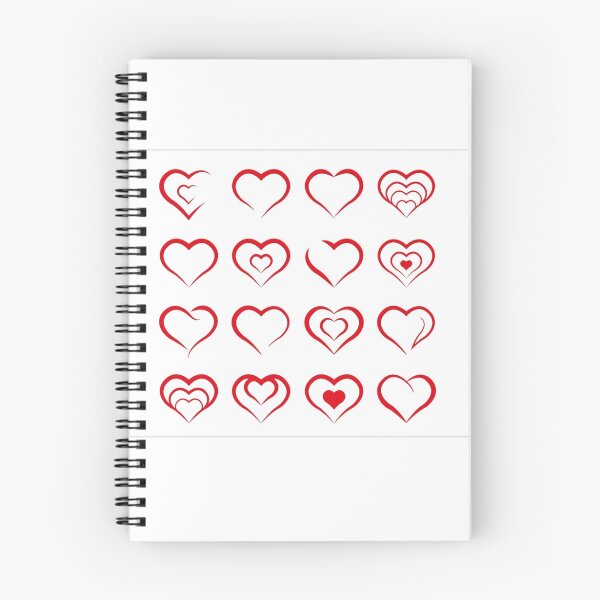 Aperçu de l'œuvre Formes différentes de coeur Saint-Valentin pour le cadeau de votre Saint-Valentin bien-aimé créée et vendue par creativeideaz.