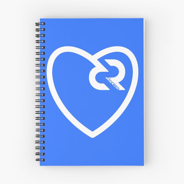 Item preview, Decred heart - DCR Blue © v1 (Design timestamped by https://timestamp.decred.org/) designed and sold by OfficialCryptos.