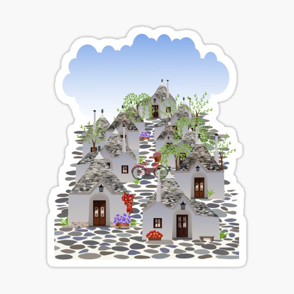 Item preview, Trulli of Alberobello, Puglia, Italy, wall art, digital print, Santorini decor, digital download designed and sold by stefixfanta.