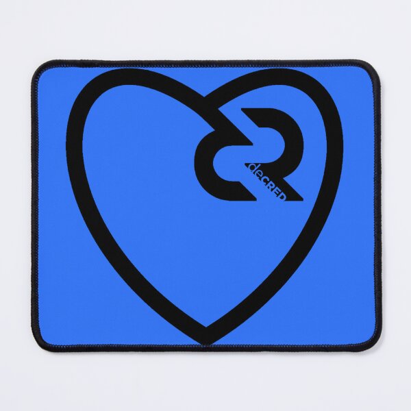 Item preview, Decred heart - DCR Blue © v2 (Design timestamped by https://timestamp.decred.org/) designed and sold by OfficialCryptos.