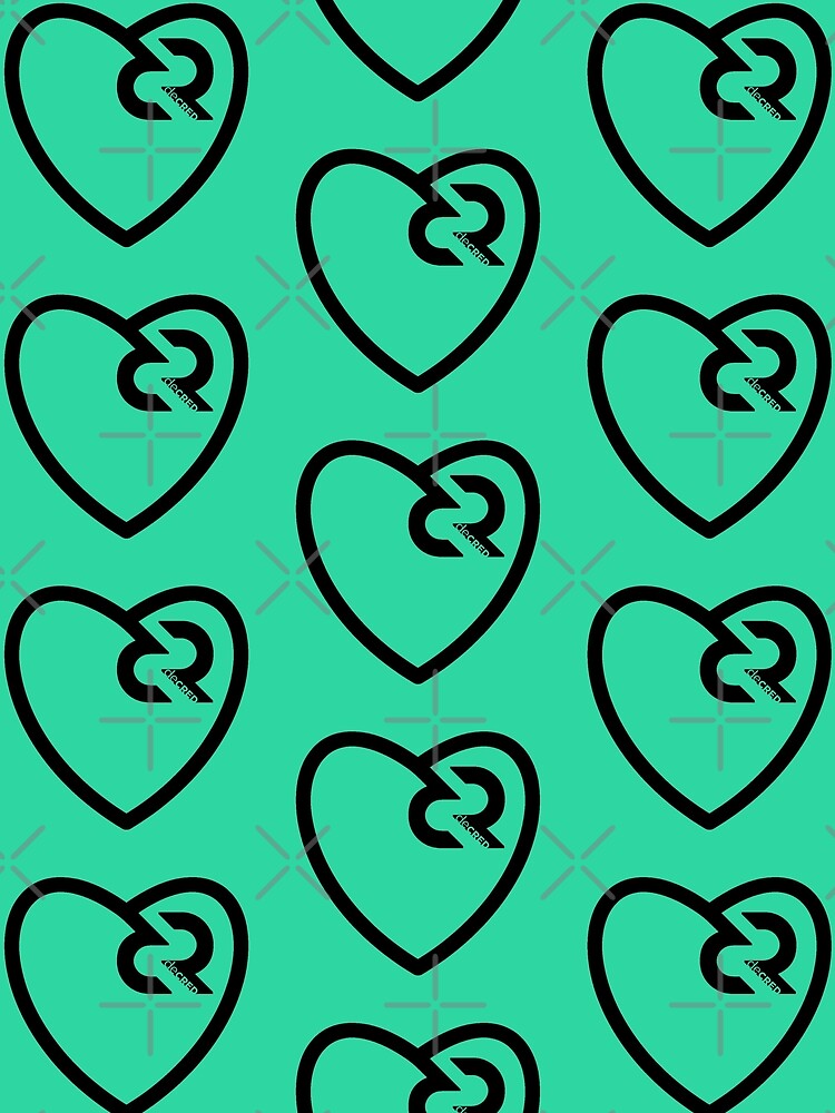 Decred heart - DCR Turquoise © v2 (Design timestamped by https://timestamp.decred.org/) by OfficialCryptos