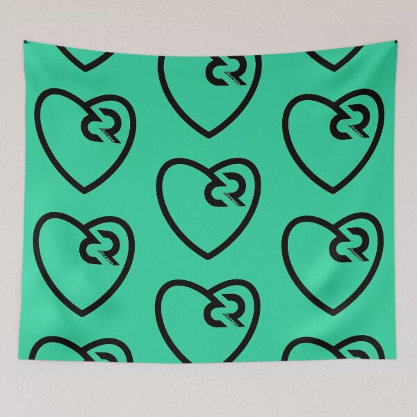 Aperçu de l'œuvre Decred heart - DCR Turquiose © v2 (Design horodaté par https://timestamp.decred.org/) créée et vendue par OfficialCryptos.