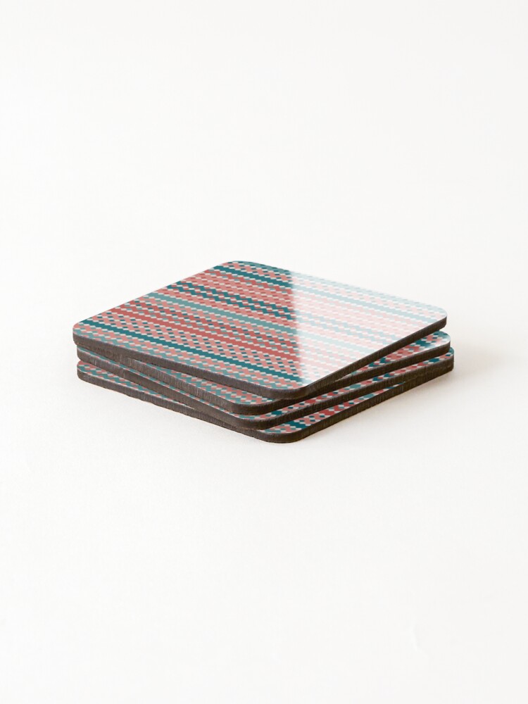Thumbnail 4 of 5, Coasters (Set of 4), Sawtooth 1 designed and sold by genpythonart.