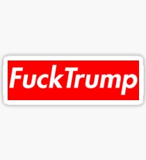 Fuck Trump supreme box logo Sticker
