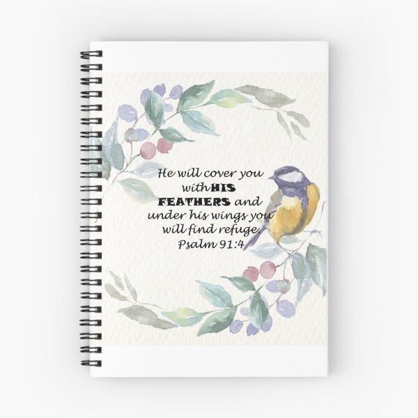 Item preview, Psalm 91:4 Bible Verse designed and sold by Maridadi-Design.