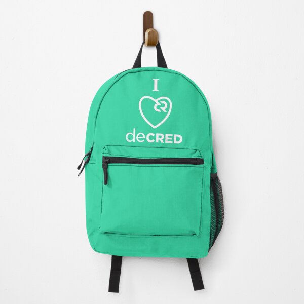 Item preview, I love Decred - DCR Turquoise © v1 (Design timestamped by https://timestamp.decred.org/) designed and sold by OfficialCryptos.