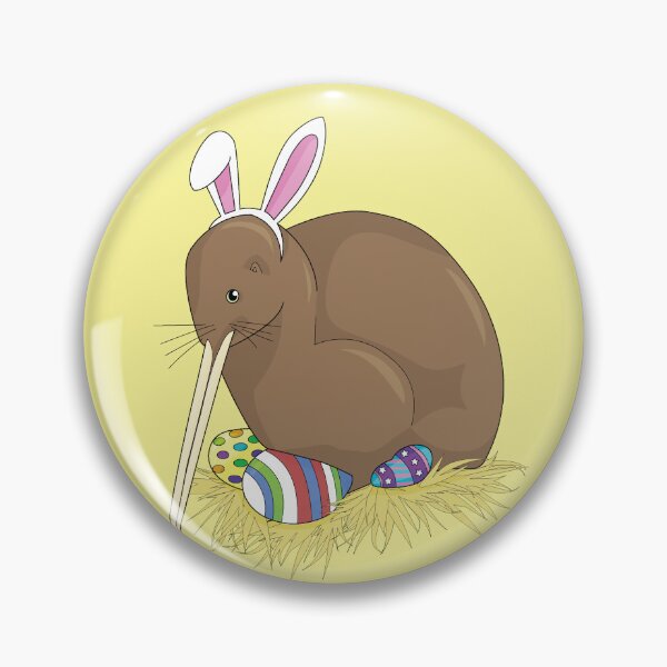 Item preview, Kiwi Bird Easter Bunny with Easter Eggs - Spring  designed and sold by ZennicDesigns.