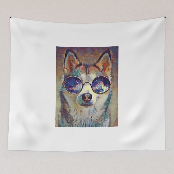Item preview, Black Wolf With Blue Eyes designed and sold by beefrancky.