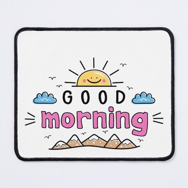 Item preview, GOOD MORNING - wake UP - caffeinate, smile - positive attitude - radiate good vibes - SHINE ON designed and sold by originalsusie.