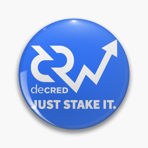 Item preview, Decred just stake it - DCR Blue © v1 (Design timestamped by https://timestamp.decred.org/) designed and sold by OfficialCryptos.