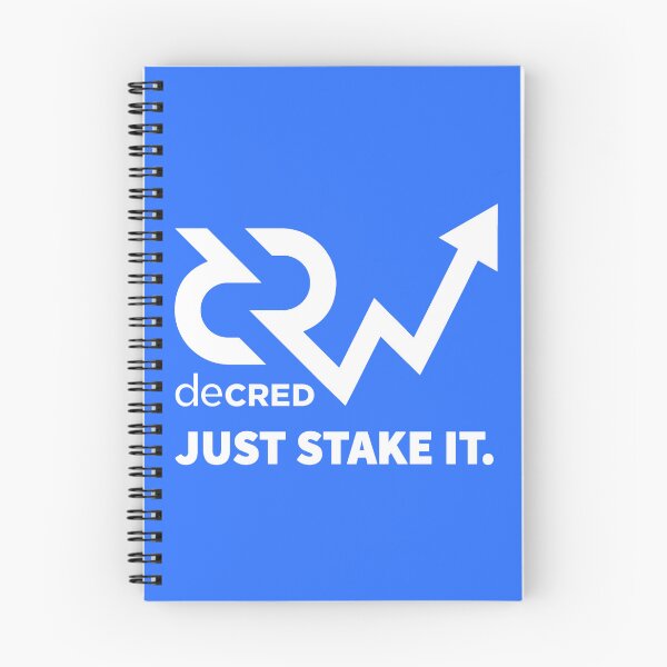 Aperçu de l'œuvre Decred just jalonner - DCR Blue © v1 (Design horodaté par https://timestamp.decred.org/) créée et vendue par OfficialCryptos.