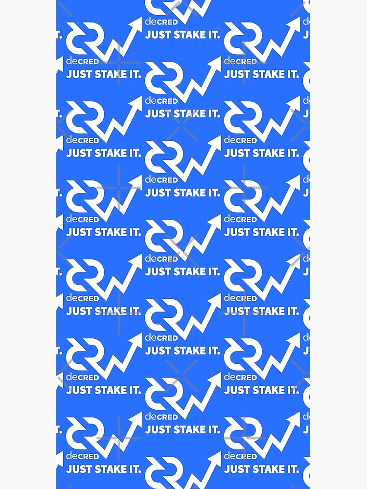 Thumbnail 3 of 3, Duffle Bag, Decred just stake it - DCR Blue © v1 (Design timestamped by https://timestamp.decred.org/) designed and sold by OfficialCryptos.