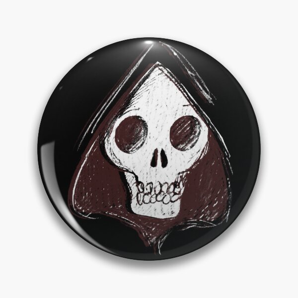 Item preview, Grim Reaper Skull | on black designed and sold by bettiena.
