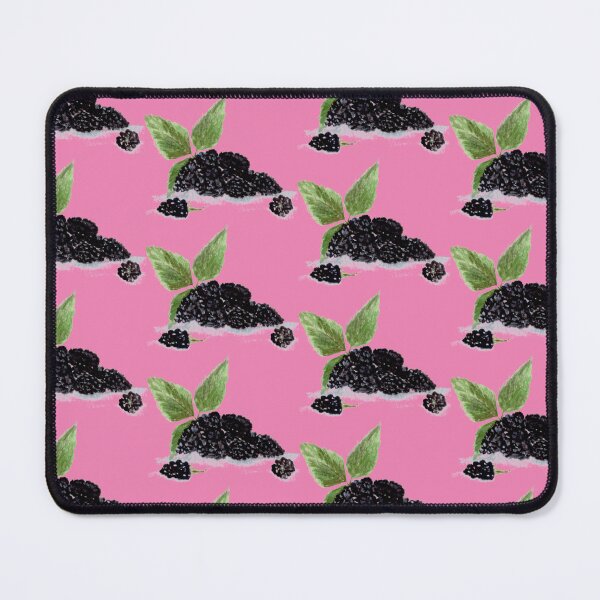 Item preview, Blackberry pattern on pink designed and sold by Artbymonika.