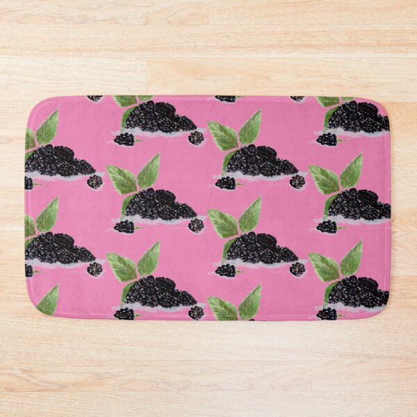 Item preview, Blackberry pattern on pink designed and sold by Artbymonika.