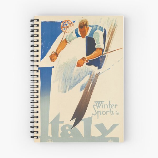 Item preview, Vintage 1930s ski poster - Winter sports in Italy designed and sold by heymate.