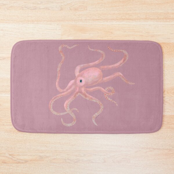 Item preview, Pink Octopus swimming through the pink clouds designed and sold by PauwieArtStudio.