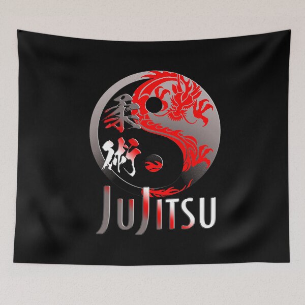 Item preview, JuJitsu Red Dragon - Martial Arts Budo Design designed and sold by Zanshin-Art.