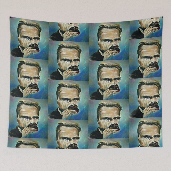 Item preview, AI generated image: Friedrich Nietzsche, oil on canvas designed and sold by Mmark94.
