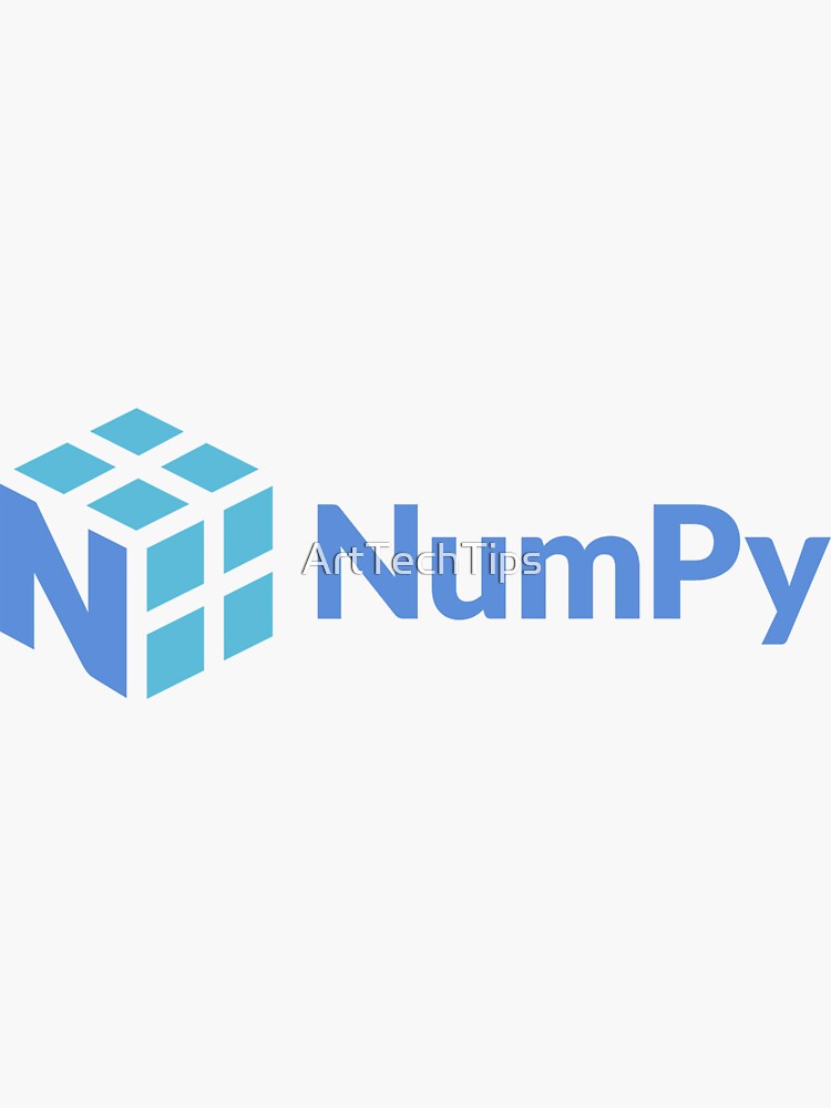 "Numpy Logo Large" Sticker by ArtTechTips | Redbubble