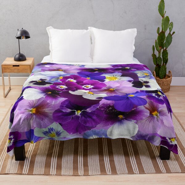 Item preview, Purple Pansies Flowers T-Shirt, Colorful Pansies Tees designed and sold by Uday24.