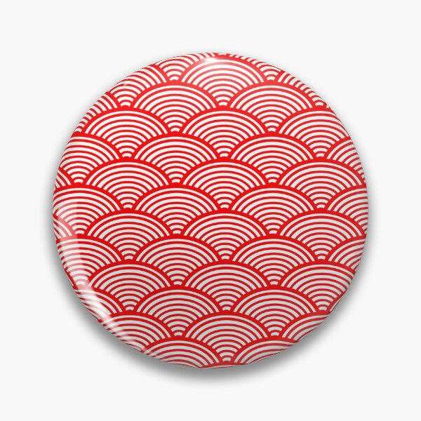Item preview, Oriental red fan pattern illustration designed and sold by Kietzthetic.